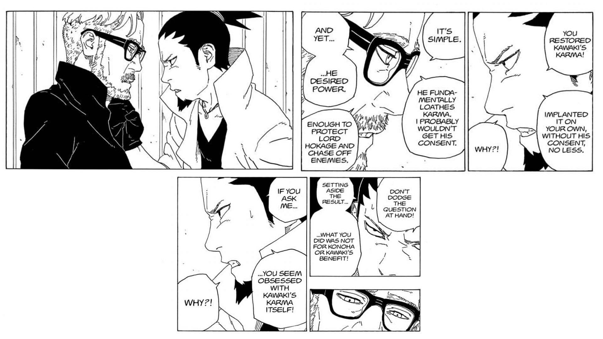 Shikamaru confronting Amado (Image via Shueisha)