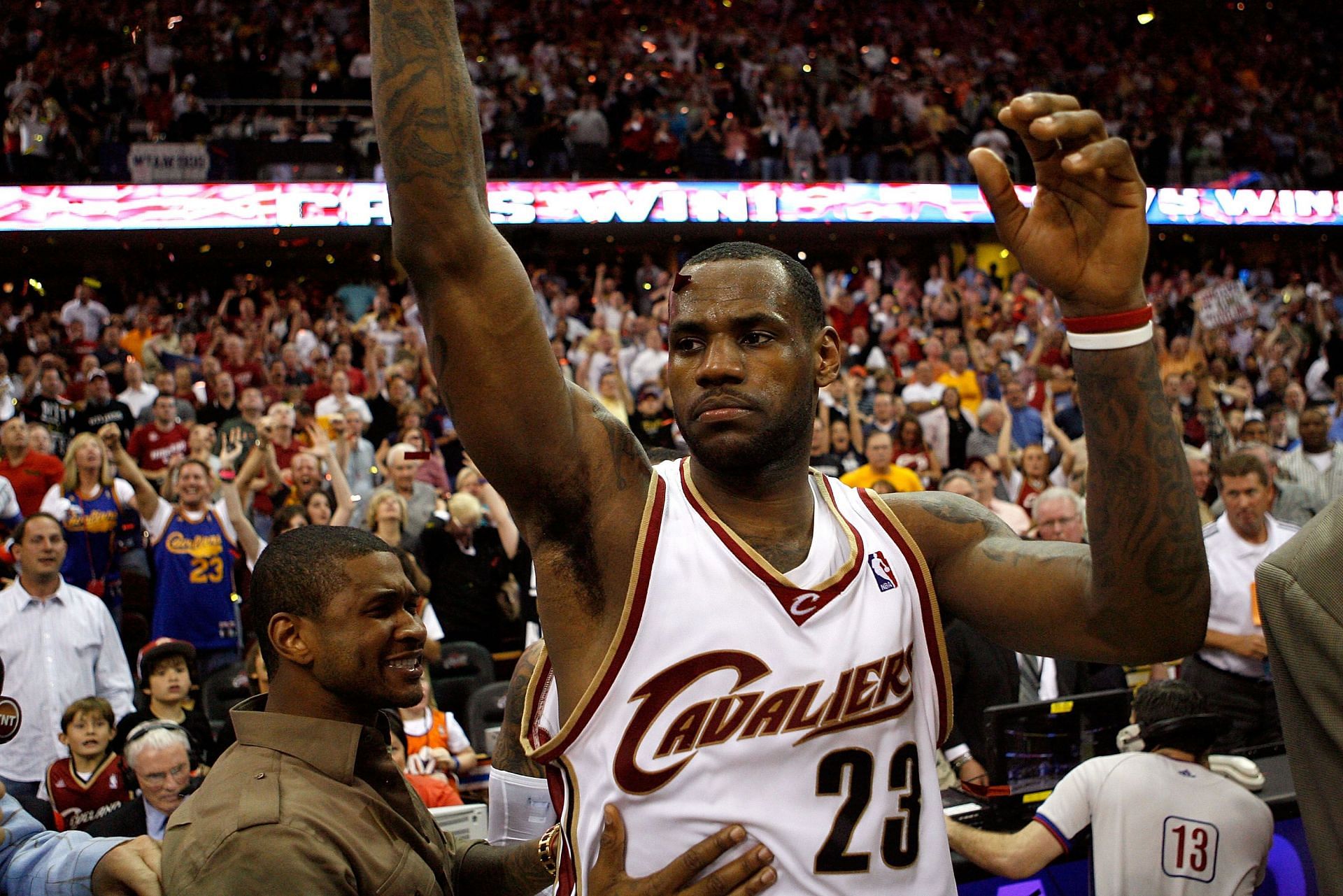 LeBron James after his buzzer beater against the Orlando Magic.