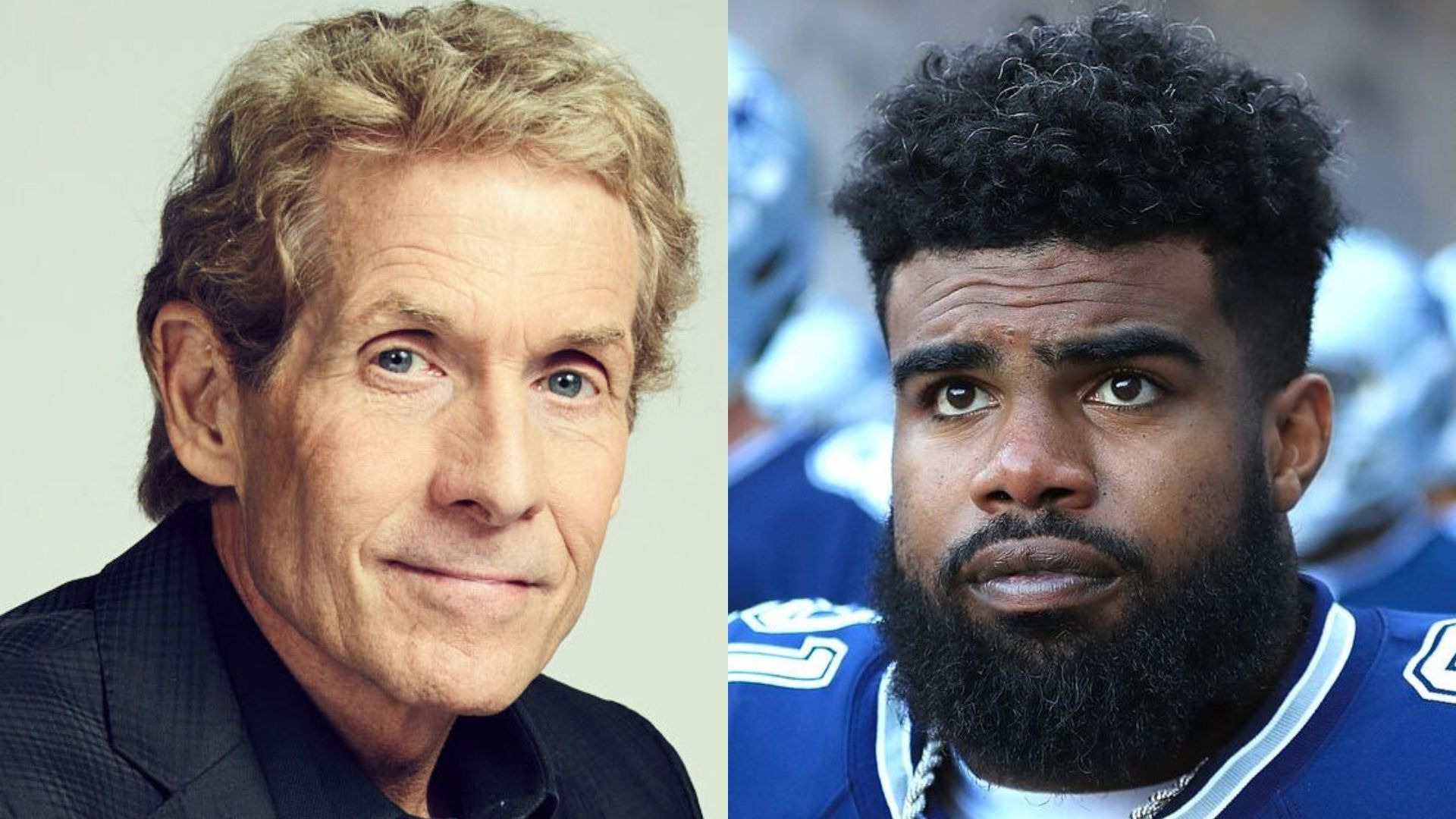 Skip Bayless and Ezekiel Elliott