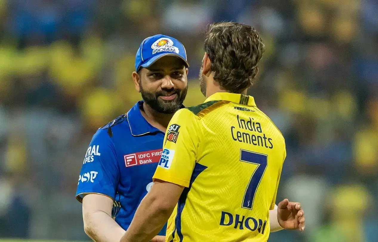 Rohit Sharma and MS Dhoni faced off in Match 12 of IPL 2023