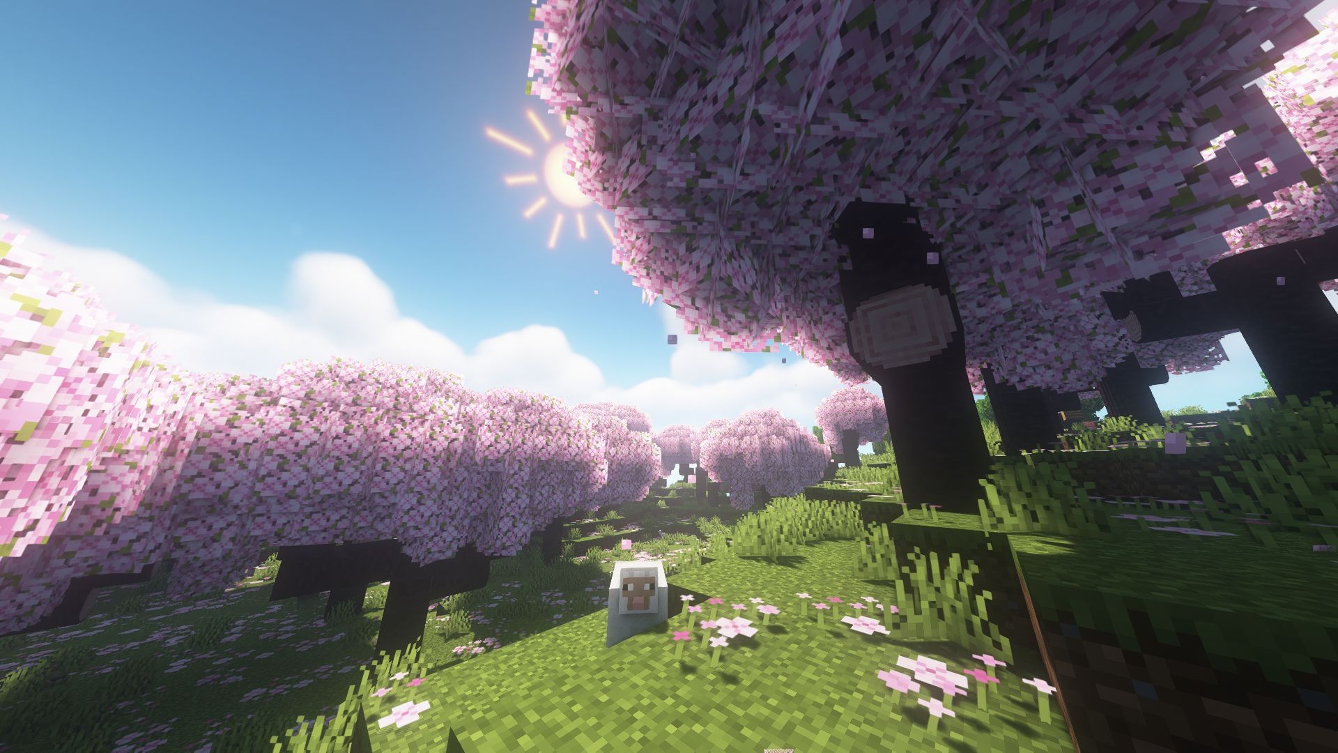 Motschen Better Leaves makes leaf blocks more realistic and fluffly in Minecraft (Image via CurseForge)