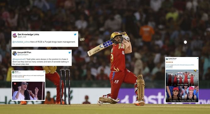 "Total collapse, too dependable on Shikhar Dhawan" - Punjab Kings trolled mercilessly after 24-run loss vs RCB