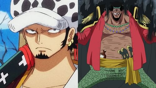 Trafalgar D. Law and Marshal D. Teach (Image via One Piece)