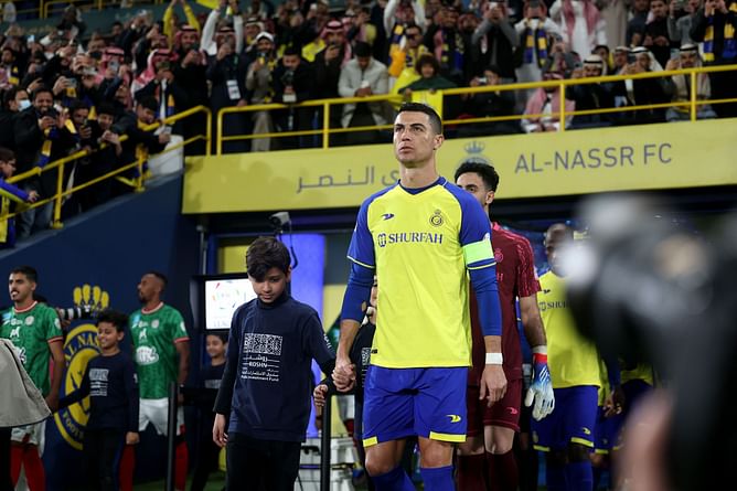Is Cristiano Ronaldo playing for Al-Nassr against Al-Adalah today?