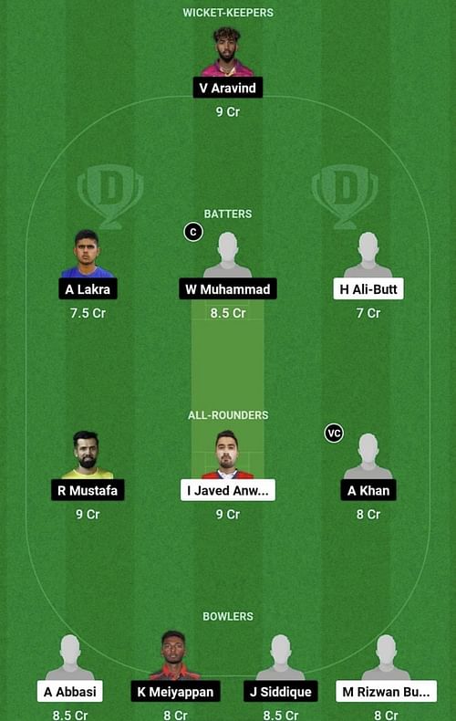 BAH vs UAE Dream11 Prediction Team, Head To Head League