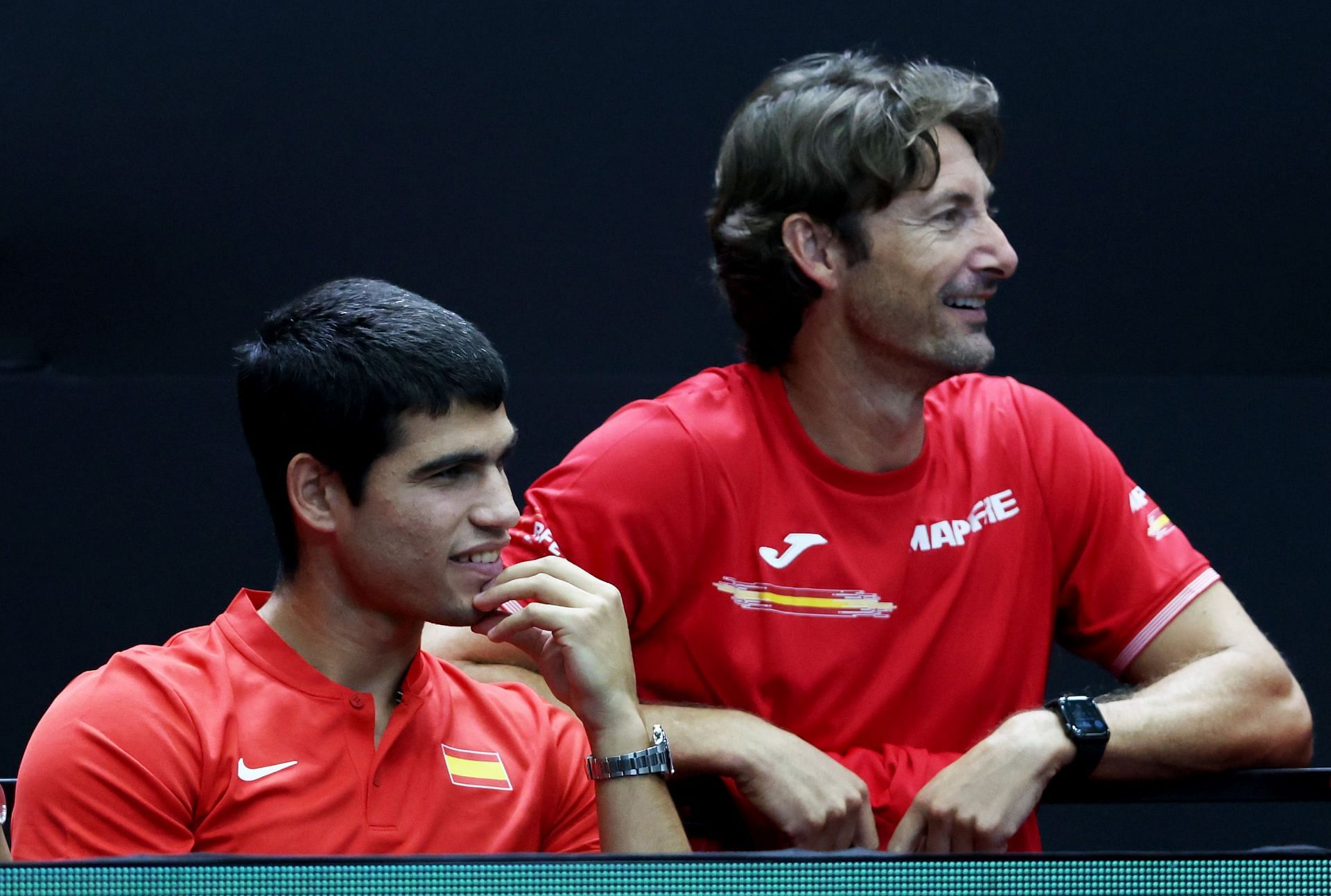 The Spanish duo at the 2022 Davis Cup