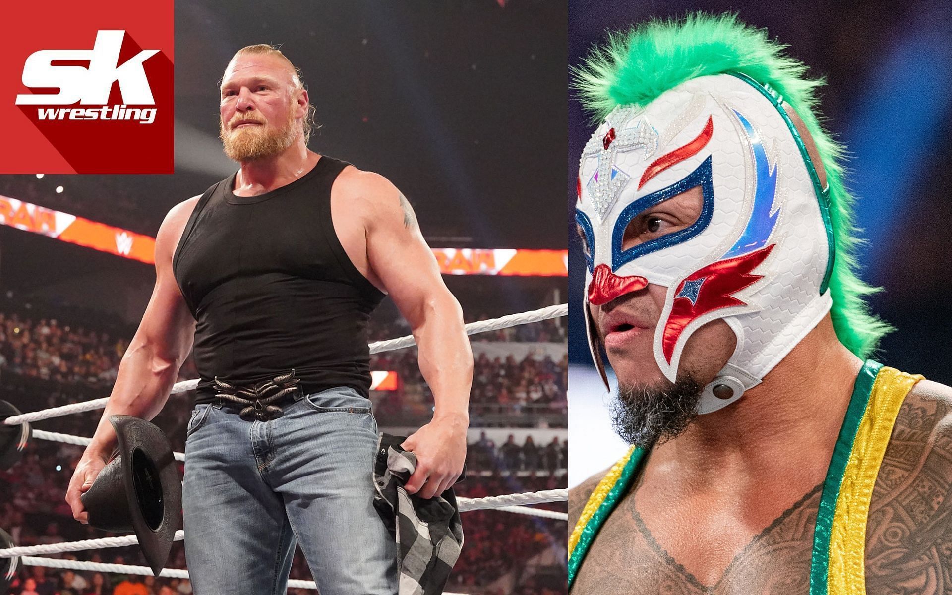 David and Goliath - Brock Lesnar and Rey Mysterio