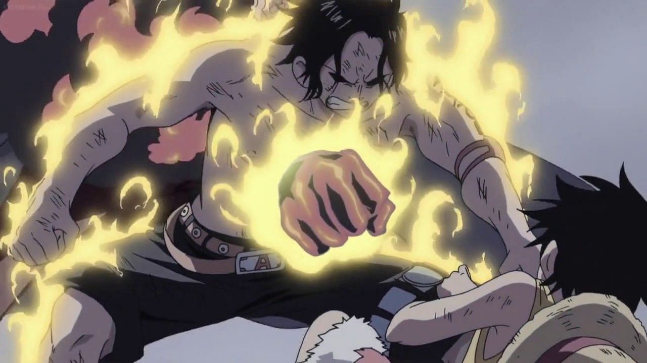 Ace&#039;s death (Image via Toei animation)