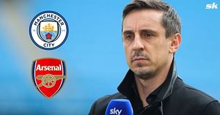 "Will drop more points" - Gary Neville makes confident Premier League title prediction involving Arsenal and Manchester City