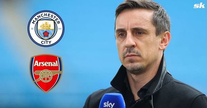 "Will drop more points" - Gary Neville makes confident Premier League title prediction involving Arsenal and Manchester City