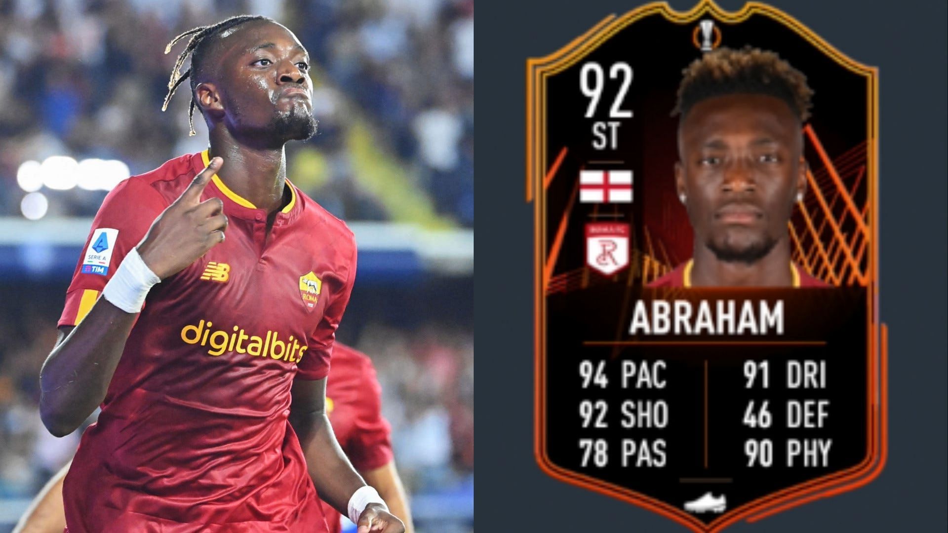 The Tammy Abraham RTTF SBC could be a valuable addition to FIFA 23 players (Images via Goal, EA Sports)