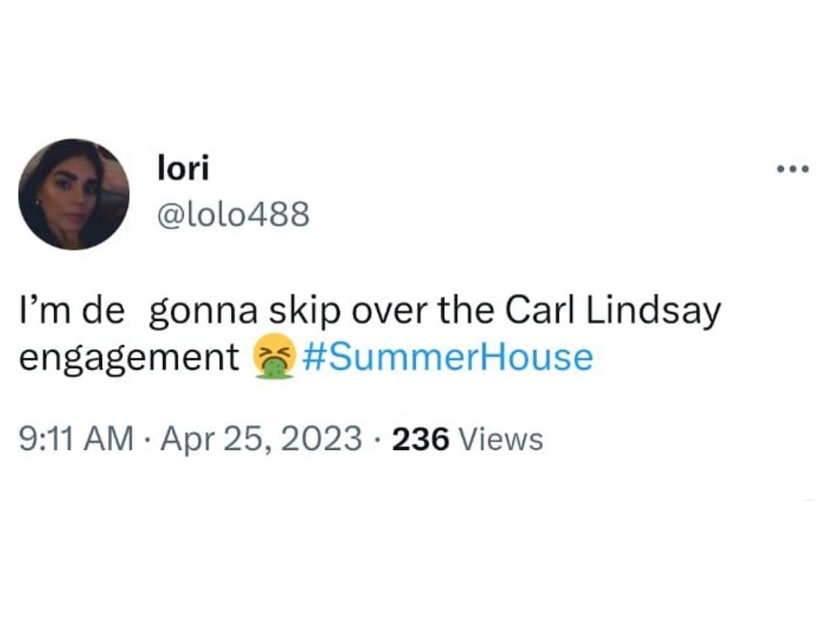 A fan reacted to Lindsay&#039;s drunken actions (Image via Twitter)