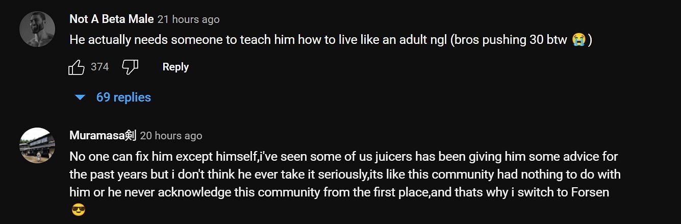 Fans share their concerns. (Image via xQc Clips YouTube)