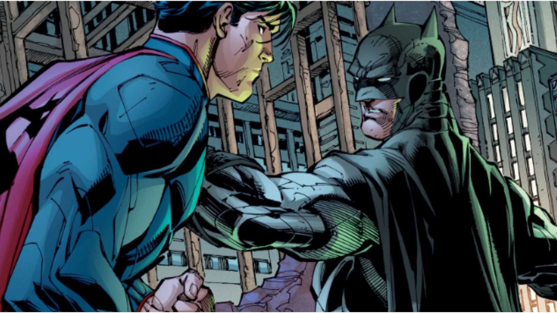 The Kryptonian hero and the caped crusader face off each other often (Image via DC Comics)