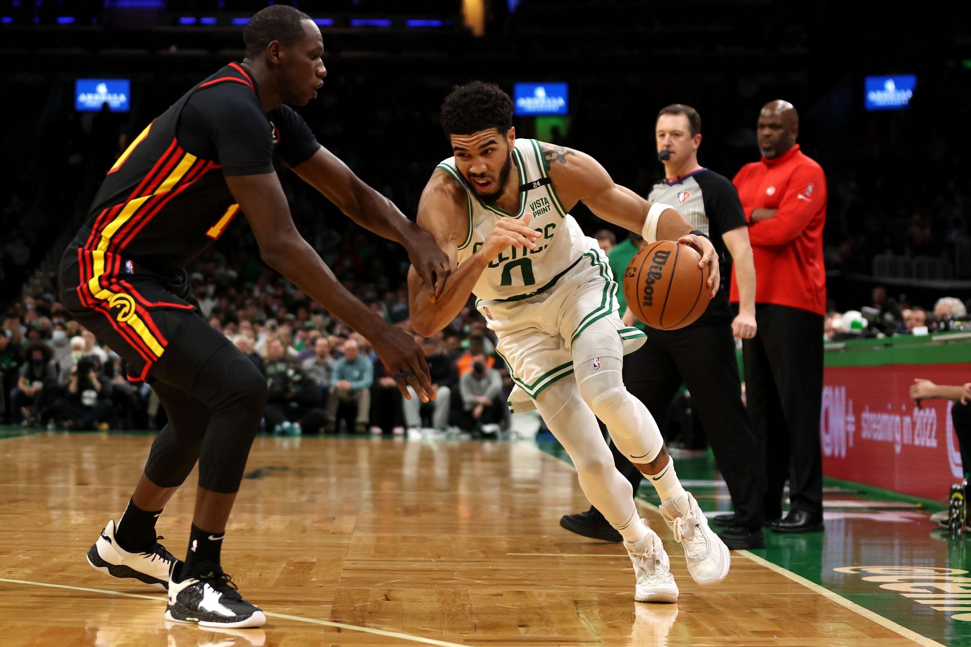 Tatum has played 20 games against the Hawks in his career (Image via Getty Images)