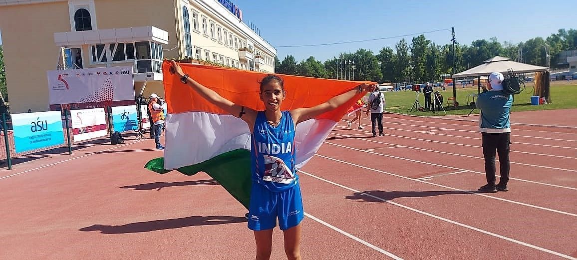 Aarti, winner of bronze in girls