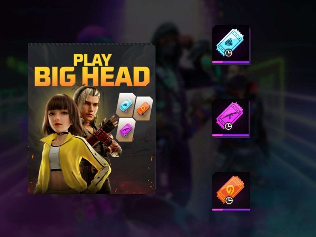 Players can receive free rewards via the Play Big Head event in Free Fire MAX (Image via Sportskeeda)