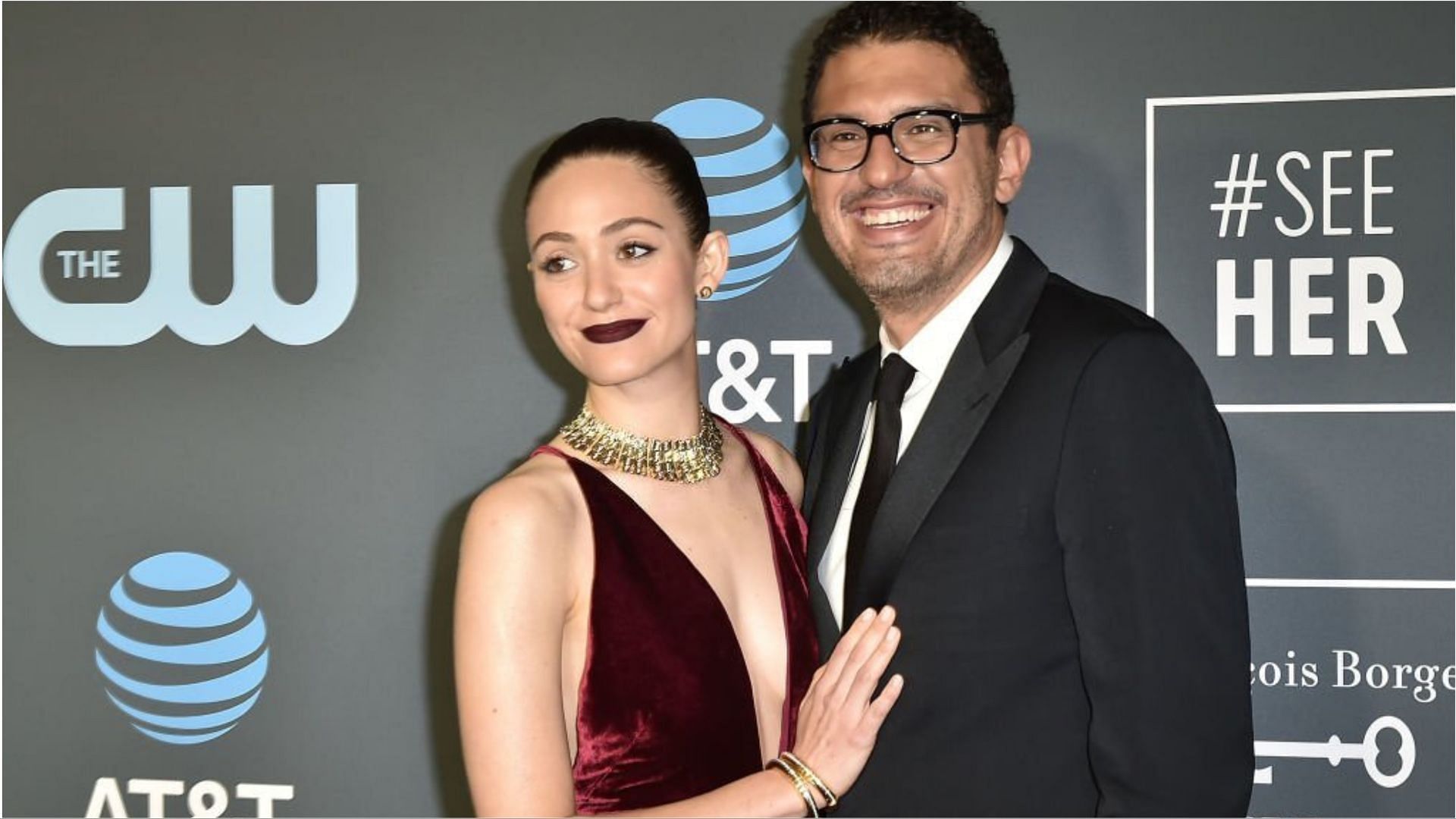 Emmy Rossum and Sam Esmail quietly became the parents of another child (Image via David Crotty/Getty Images)