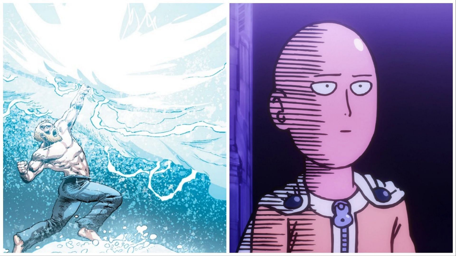 Comparing Saitama with Thor, the God of Fists (Images via Madhouse and Marvel)