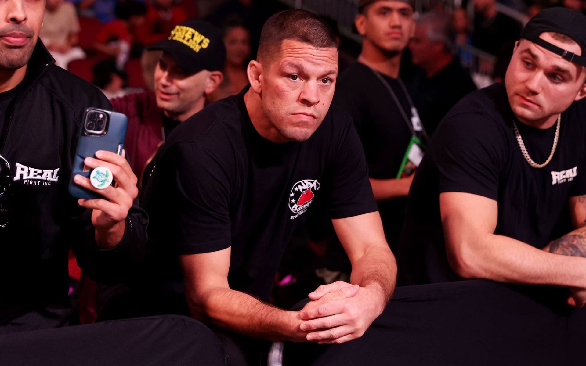 Nate Diaz has turned himself in to the New Orleans Police department