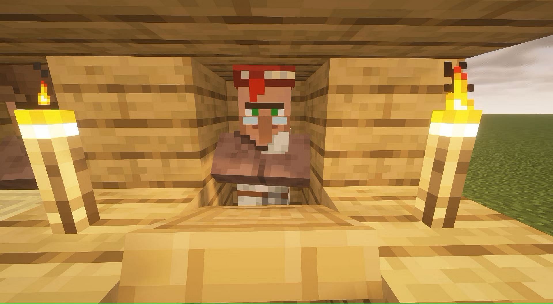 The librarian is the best villager to trade with (Image via Mojang)