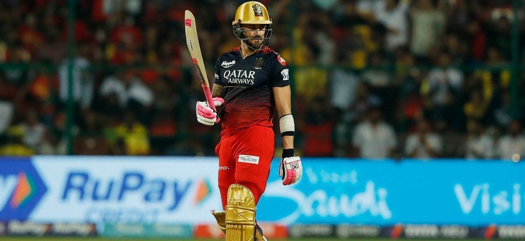 Faf du Plessis of RCB. Courtesy: IPL