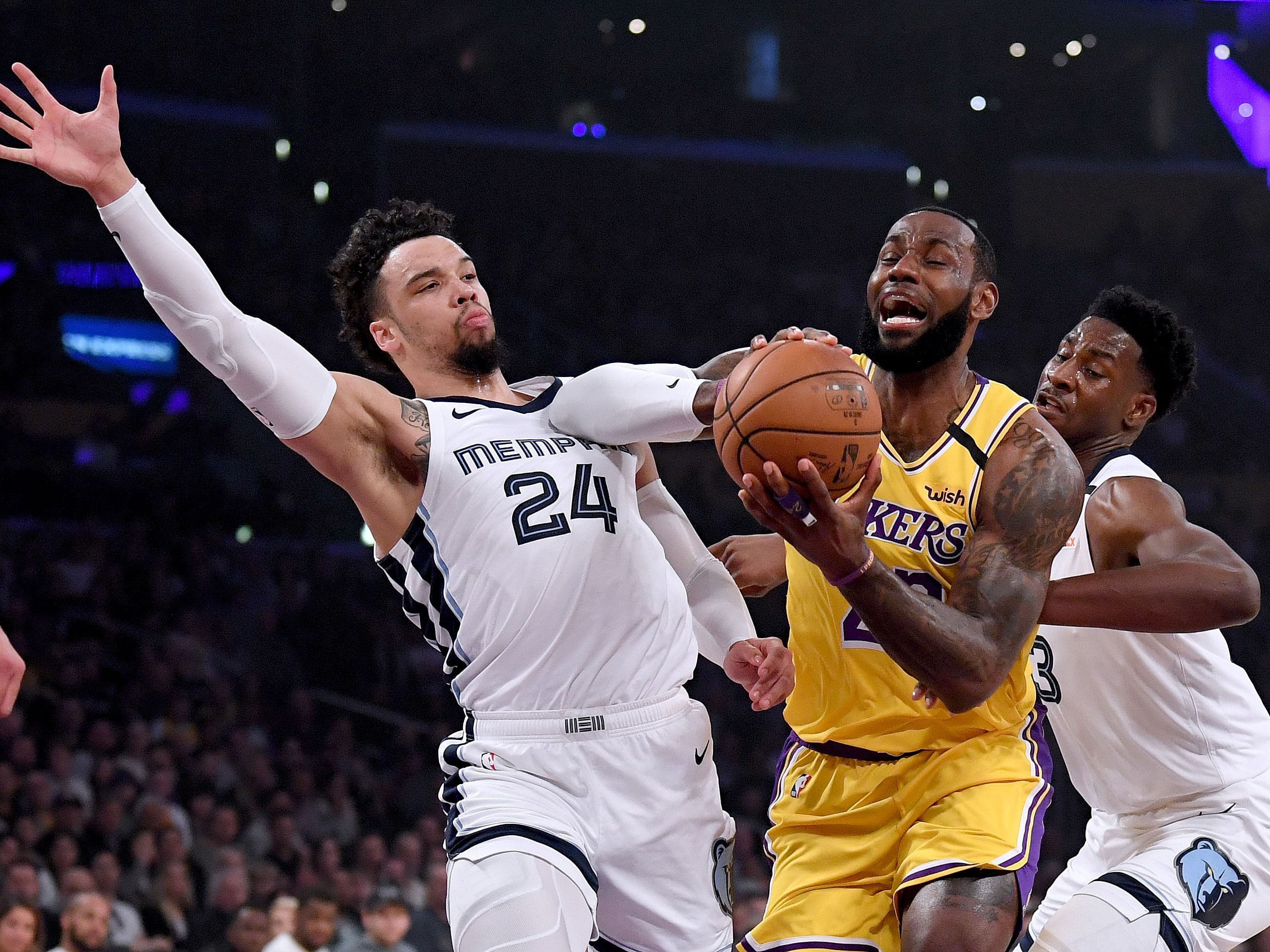 Dillon Brooks on LeBron James confrontation: 'I don't care, he's old'