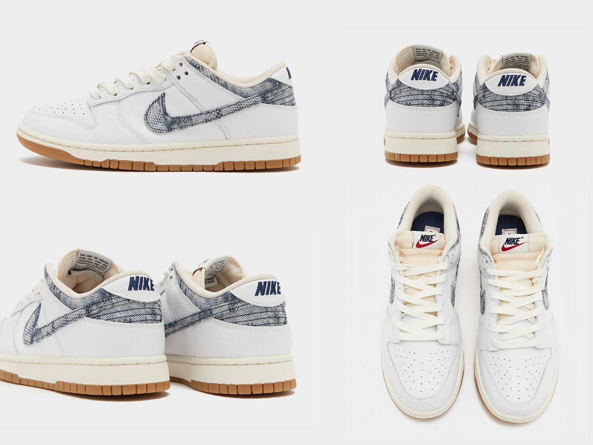 Upcoming Nike Dunk Low &quot;Washed Denim&quot; sneakers (Image via Sportskeeda)