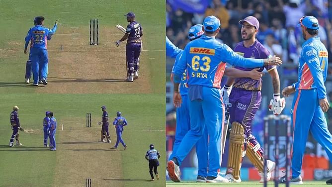 IPL 2023 : नितीश राणा ने MI के गेंदबाज को बकी गाली, आउट होने के बाद बीच मैदान पर धमकाया