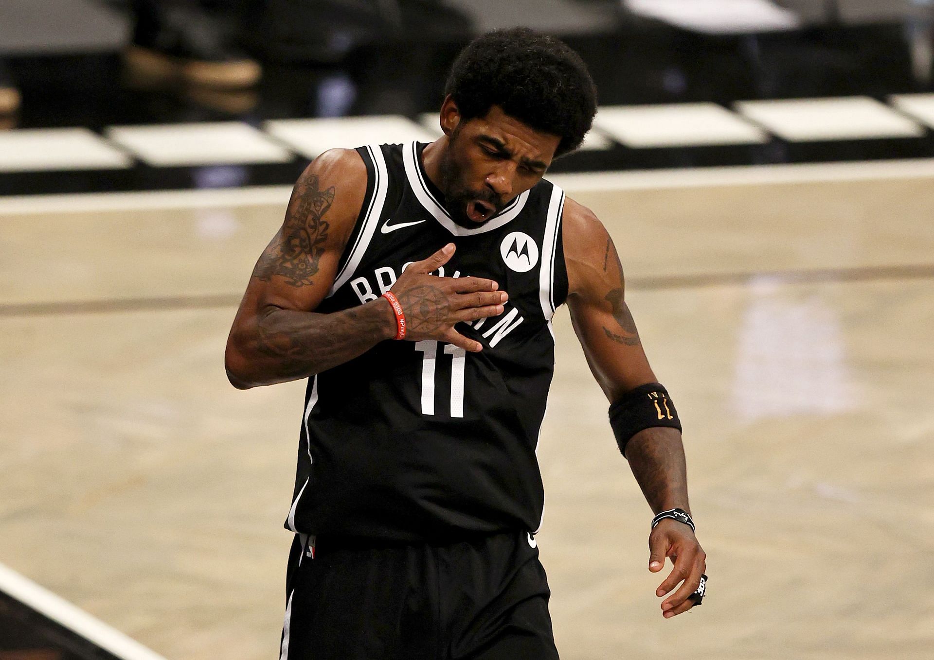 Kyrie Irving during his time with the Brooklyn Nets.