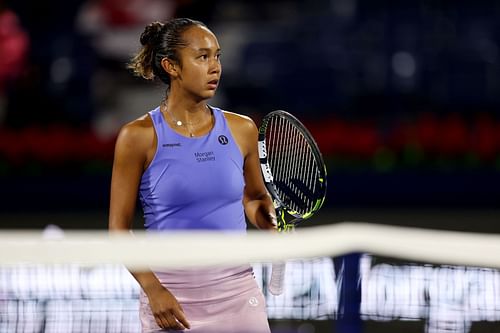 Leylah Fernandez at Dubai Duty Free Tennis