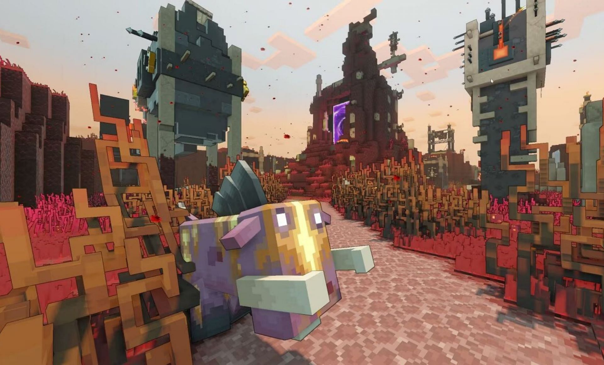 Destroy Piglin Structures in Minecraft Legends (Image via Mojang)