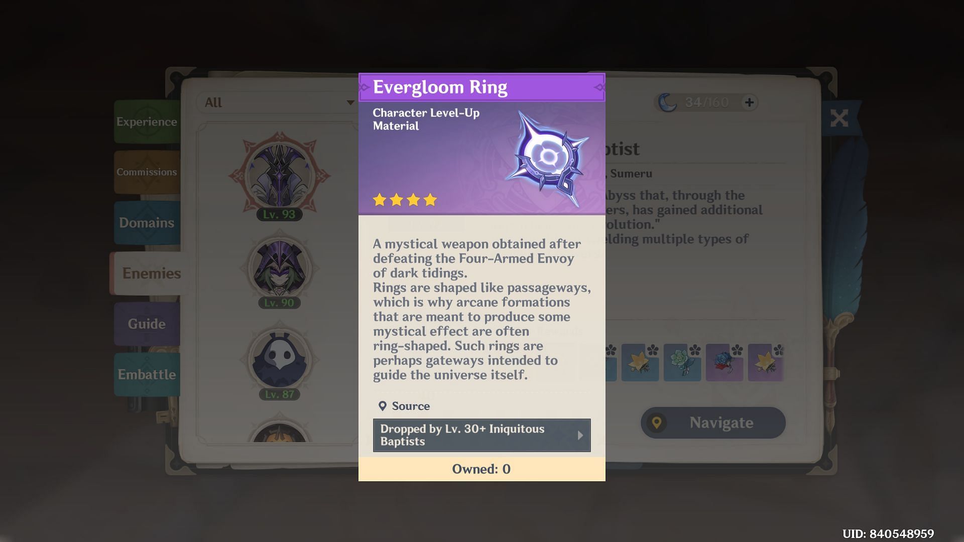 Evergloom Ring (Image via HoYoverse)