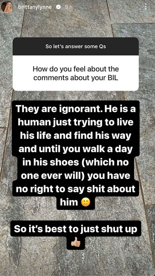 Brittany Mahomes answered a question about the recent allegations made against Jackson Mahomes during an IG Q&A session.