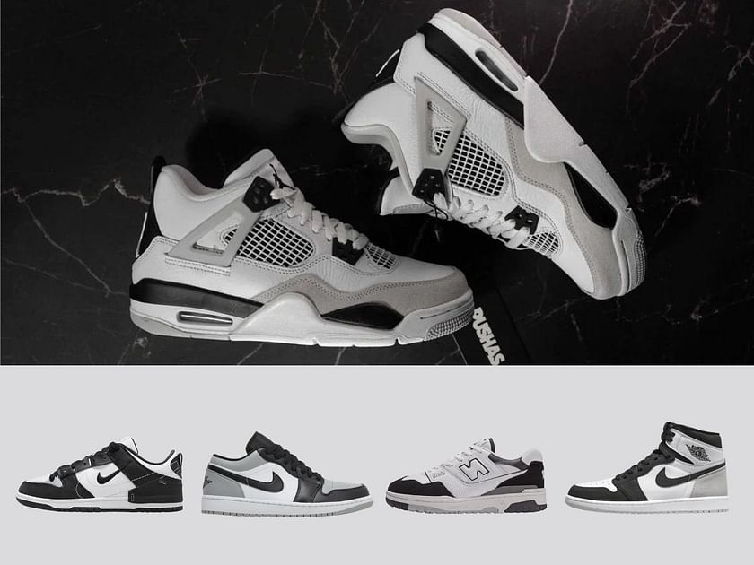 Black and white panda shoes $150