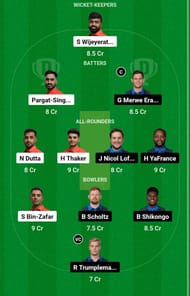 CAN vs NAM Dream11 Prediction, Match 7, Head-to-head Team