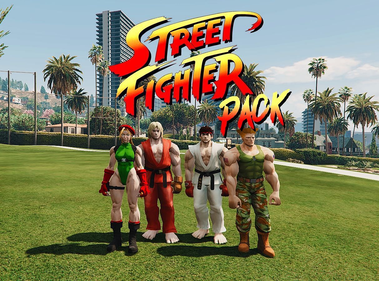 Here are some amazing Street Fighter-themed mods for GTA 5 (2023) (Image via gta5-mods.com)
