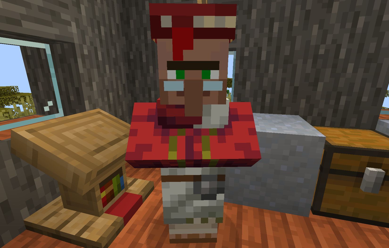 Librarian villager (Image via Mojang)