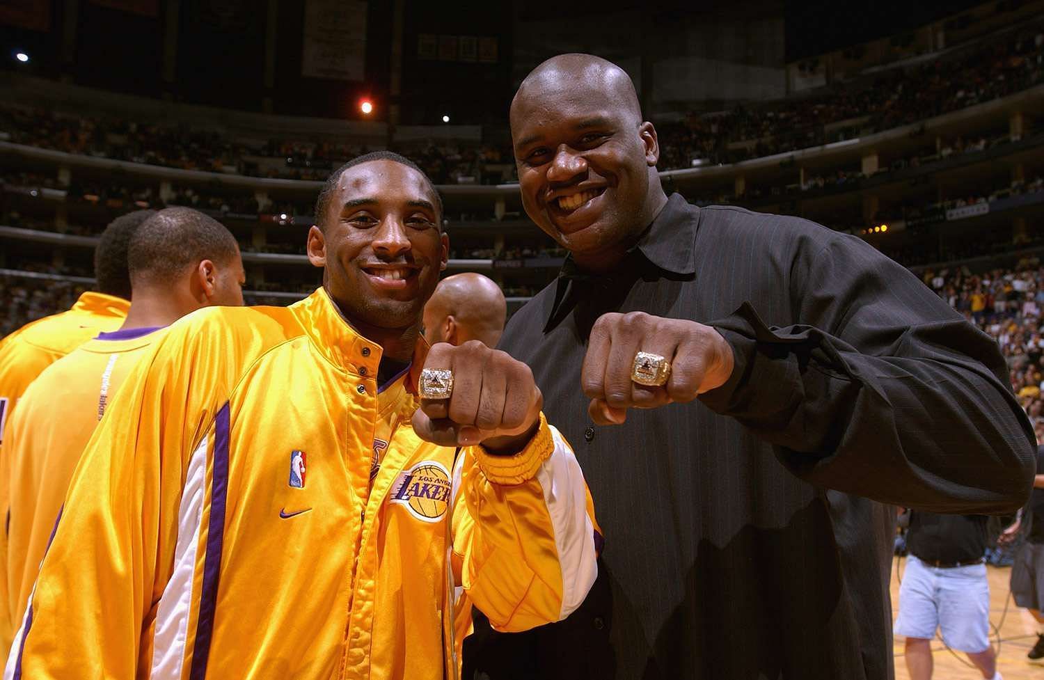 LA Lakers legends Kobe Bryant and Shaquille O