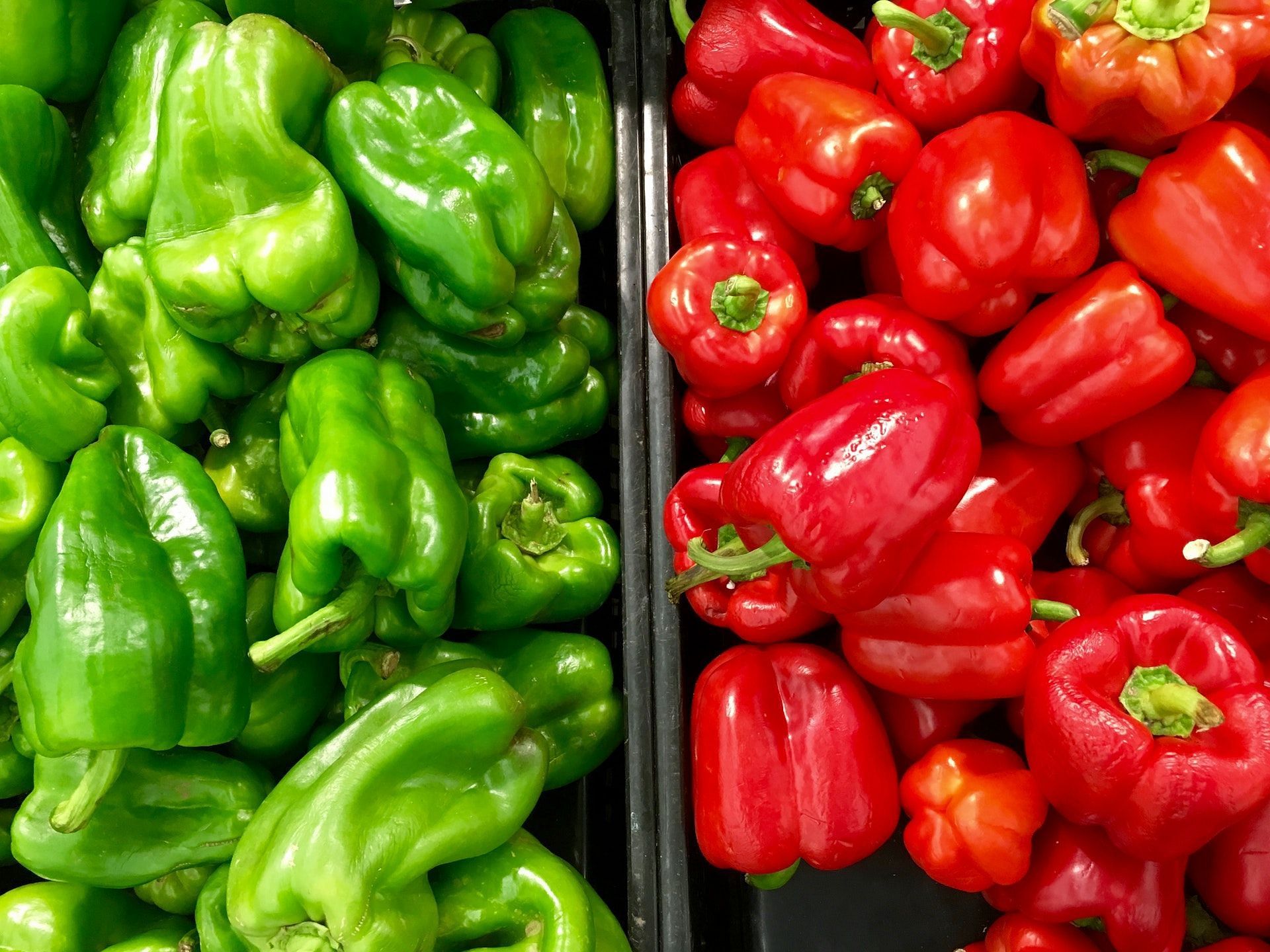 Bell peppers are available in different colors, including yellow, orange, green and red. (Photo via Pexels/Rafel AL Saadi)