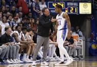 Self was not able to coach during March Madness 2023 (Image via Getty Images)