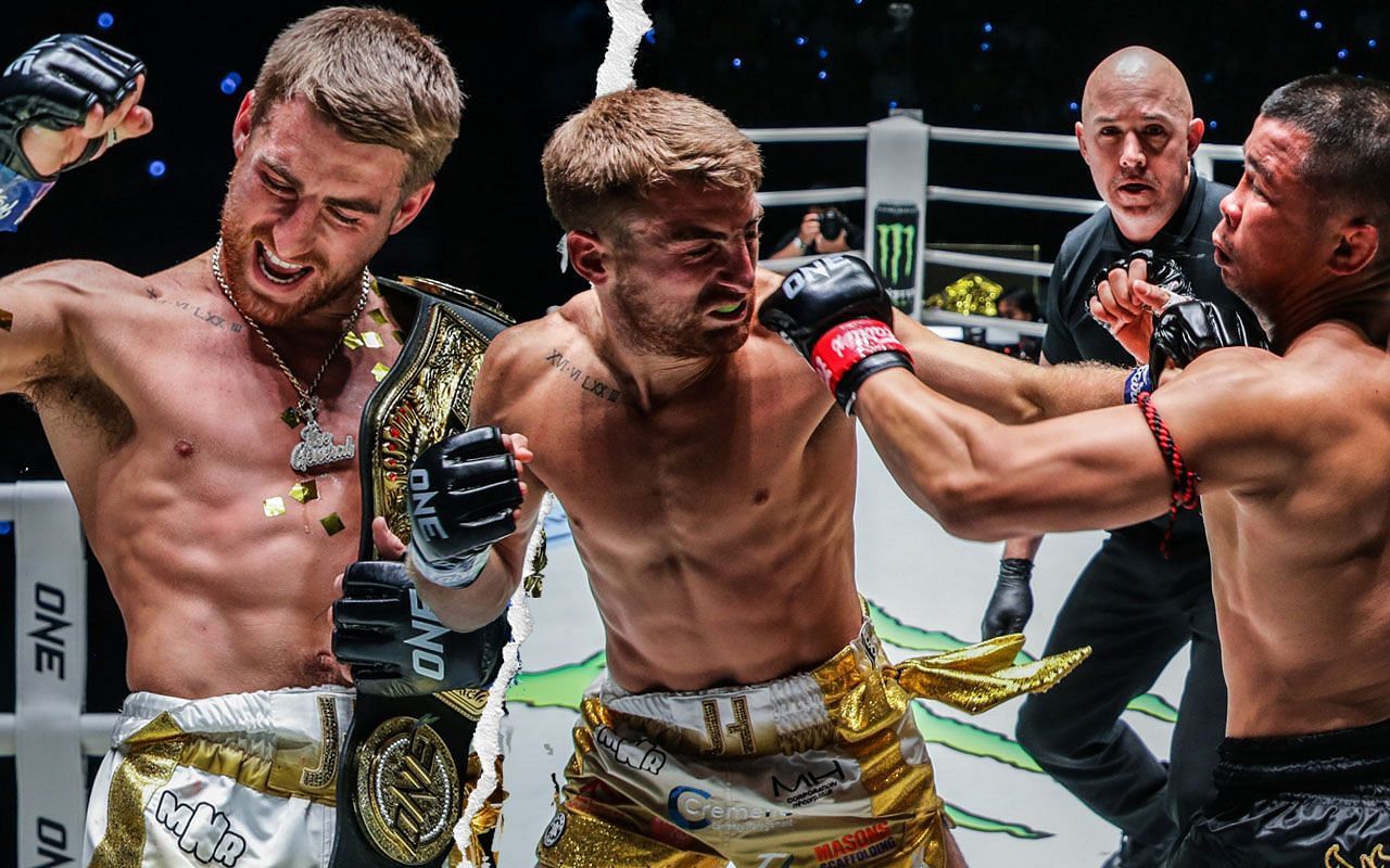 Jonathan Haggerty and Nong-O Hama | Photo by ONE Championship