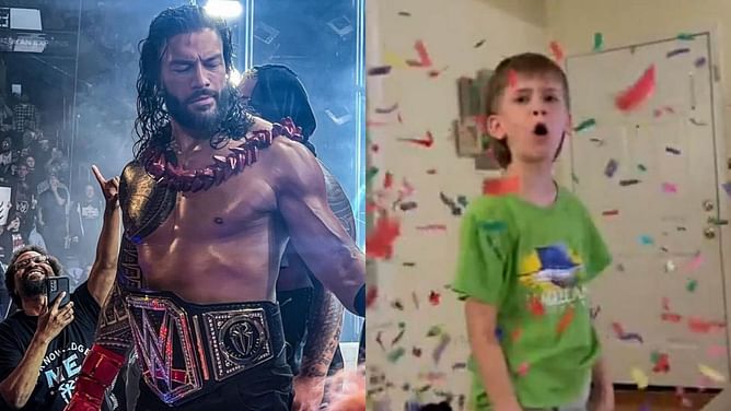 "Life’s not fair" - Roman Reigns hilariously reacts to video of a young WWE fan getting angry at him for beating Cody Rhodes