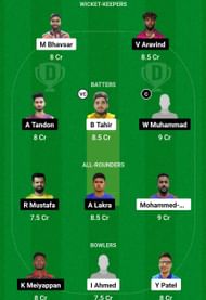 KUW vs UAE Dream11 Prediction, Match 3, Grand League Team