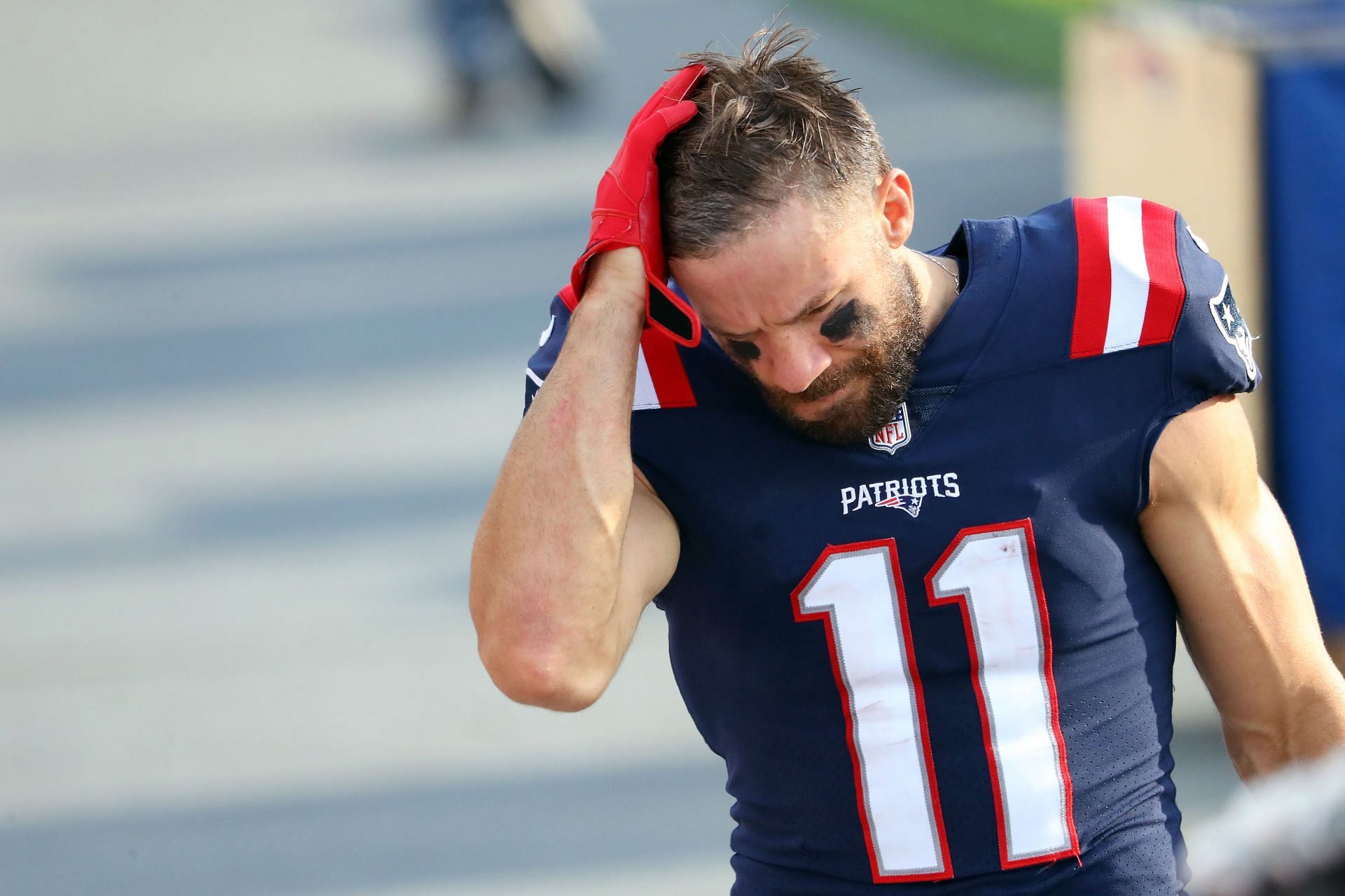 Julian Edelman at a Denver Broncos v New England Patriots game