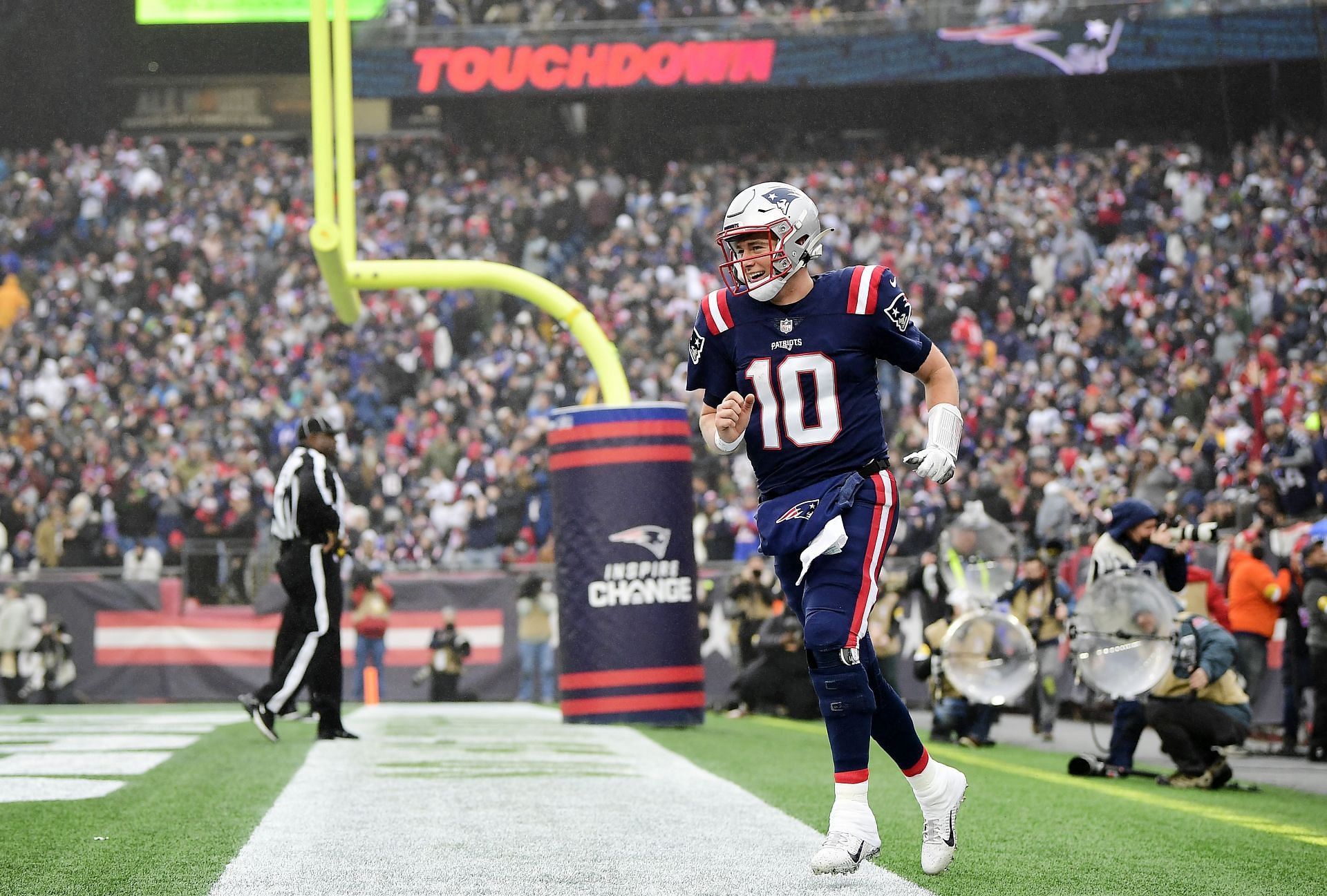 Mac Jones during Jacksonville Jaguars v New England Patriots