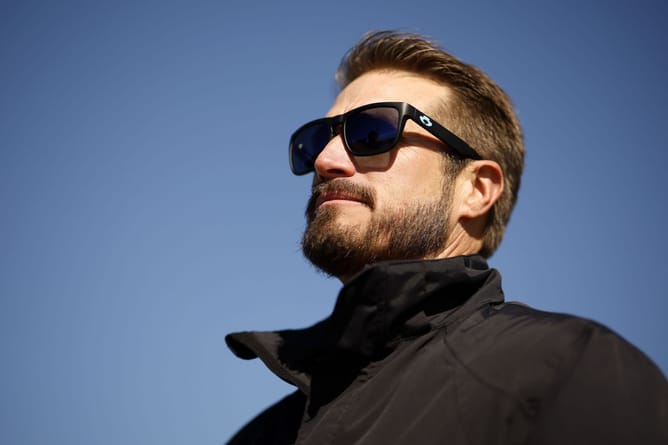 NASCAR fans left scratching their heads after major JJ Yeley F1 champion blooper appeared on live TV