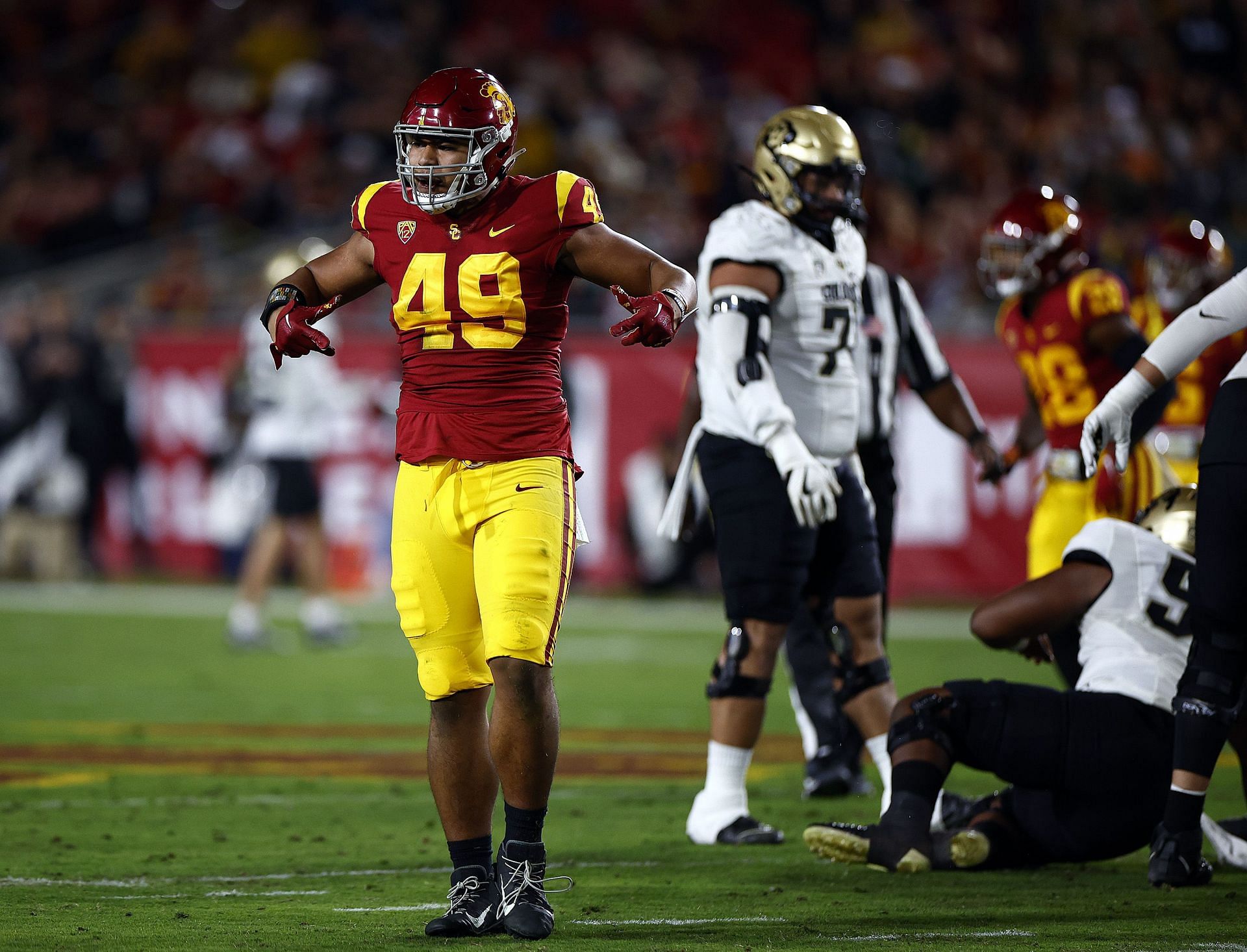 USC linebacker Tuli Tuipulotu, selected in the second round of the