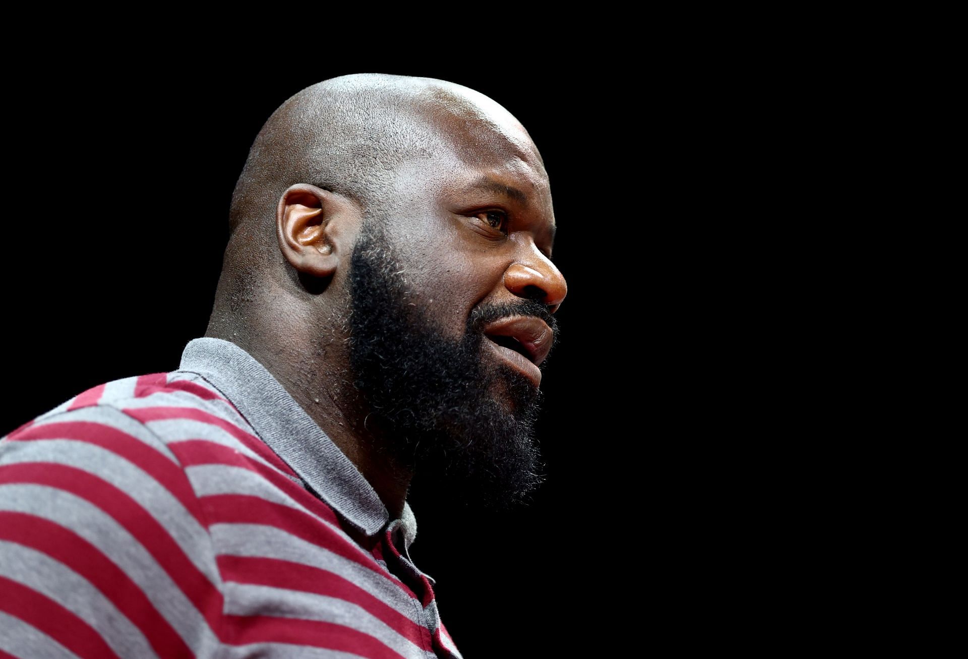 Shaq during Atlanta Hawks and Milwaukee Bucks - NBA Abu Dhabi Games 2022