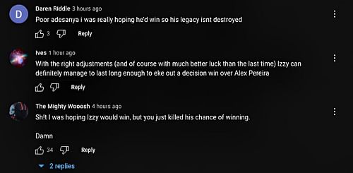 Comments on Chael Sonnen's YouTube video